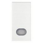 TASTO INTERCAMBIABILE 1 MODULO CON DIFFUSORE ILLUMINABILE BIANCO - VIMAR 19026.B product photo