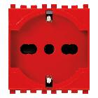 PRESA 2P+T 16A UNIVERSALE ROSSO - VIMAR 19210.R product photo