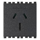 PRESA SICURY 2P+T 15A AUSTRALIA GRIGIO - VIMAR 19262 - VIMAR 19262 product photo