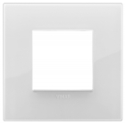 PLACCA ARKE' CLASSIC 2 MODULI TECNOPOLIMERO REFLEX GHIACCIO T.LOOK - VIMAR 19642.B66 product photo