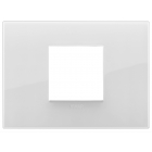 PLACCA CLASSIC 2 MODULI CENTRALI REFLEX GHIACCIO - VIMAR 19652.66 product photo