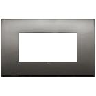 ARKE'-PLACCA CLASSIC 4M METAL.CROMO NERO - VIMAR 19654.09 - VIMAR 19654.09 product photo