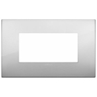 PLACCA CLASSIC ARKE' 4 MODULI METALLO ARGENTO - VIMAR 19654.03 product photo