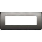 ARKE'-PLACCA CLASSIC 7M METAL.CROMO NERO - VIMAR 19657.09 - VIMAR 19657.09 - VIMAR 19657.09 product photo