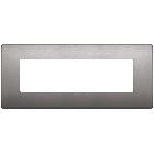 ARKE'-PLACCA CLASSIC 7M METAL.NICHEL NERO - VIMAR 19657.10 - VIMAR 19657.10 - VIMAR 19657.10 product photo