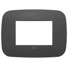 PLACCA SERIE ARKE' ROUND 3 MODULI GRAFITE MATT - VIMAR 19683.21 product photo