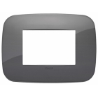PLACCA ROUND 3 MODULI GRIGIO - VIMAR 19683.82 product photo
