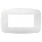 PLACCA ARKE' ROUND 4 MODULI TECNOPOLIMERO REFLEX GHIACCIO - VIMAR 19684.66 product photo