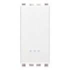 PULSANTE 1P NO 10 A 250 V~ ILLUMINABILE TASTO SOSTITUIBILE BIANCO - VIMAR 20008.B product photo