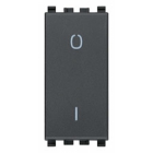 INTERRUTTORE 2P 16 AX 250 V~ ILLUMINABILE TASTO SOSTITUIBILE GRIGIO - VIMAR 20015 product photo