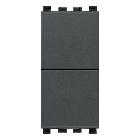 DUE PULSANTI INDIPENDENTI NO+NO 10A GRIGIO - VIMAR 20066 product photo