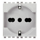 PRESA SICURY 2P+T 16 A 250 V~ UNIVERSALE STANDARD ITALIANO P40 NEXT - VIMAR 20210.N product photo