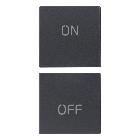 DUE MEZZI TASTI 1M SIMBOLI ON/OFF GRIGIO - VIMAR 20751.1 - VIMAR 20751.1 product photo