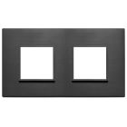 PLACCA 4M (2+2) INT71 NERO TOTALE - VIMAR 21643.18 - VIMAR 21643.18 product photo