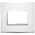 EIKON EVO-PLACCA 3M ALLUMINIO BRILLANTE - VIMAR 21653.01 - VIMAR 21653.01 product photo