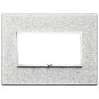 EIKON EVO-PLACCA 4M ALLUMINIO GRIGIO NEXT - VIMAR 21654.02 - VIMAR 21654.02 product photo