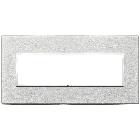 EIKON EVO-PLACCA 7M ALLUMINIO GRIGIO NEXT - VIMAR 21657.02 - VIMAR 21657.02 product photo