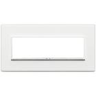 EIKON EVO-PLACCA 7M ALLUMINIO BIANCO TOTALE - VIMAR 21657.17 - VIMAR 21657.17 product photo