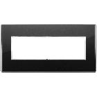 EIKON EVO-PLACCA 7M CRISTALLO NERO DIAMANTE - VIMAR 21657.76 - VIMAR 21657.76 - VIMAR 21657.76 product photo