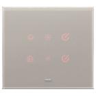 EIKON TACTIL-PLACCA 3M CRISTALLO GRIGIO PERLA - VIMAR 21663.73 - VIMAR 21663.73 - VIMAR 21663.73 product photo