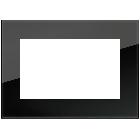 EIKON EVO-PLACCA 10IN CRISTALLO NERO DIAMANTE - VIMAR 21665.76 - VIMAR 21665.76 product photo