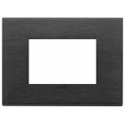 PLACCA 3M NERO SPAZZOLATO EIKON - VIMAR 22653.13 product photo