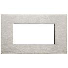 EIKON PLACCA 4M NICHEL SPAZZOLATO - VIMAR 22654.11 - VIMAR 22654.11 - VIMAR 22654.11 product photo