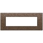 PLACCA 7M BRONZO SCURO SPAZZOLATO - VIMAR 22657.12 - VIMAR 22657.12 product photo