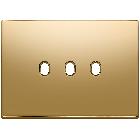 PLACCA 3MX3 VINTAGE ORO - VIMAR 22673.3.82 - VIMAR 22673.3.82 product photo
