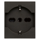 PRESA 2P+T 16A P40 UNIVERSALE NERO - VIMAR 30210.G product photo