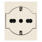 PRESA 2P+T P40 UNIVERSALE A FILO CANAPA - VIMAR 30211.C product photo