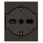 PRESA 2P+T P40 UNIVERSALE A FILO NERO - VIMAR 30211.G product photo