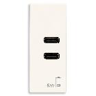 ALIMENTATORE USB C+C 5V 3A BIANCO - VIMAR 30292.CCB - VIMAR 30292.CCB product photo