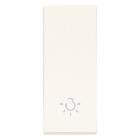 Tasto 1M allineato simbolo luce bianco - VIMAR 31000.LB product photo