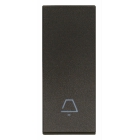 TASTO 1M ALLINEATO SIMBOLO CAMPANELLO NERO - VIMAR 31000.CG product photo