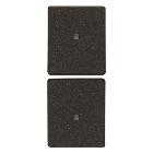 DUE MEZZI TASTI 1M NEUTRO PERS. NERO - VIMAR 31480.G product photo