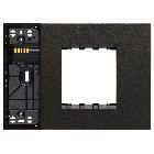 SUPPORTO XT 3M MISTO CON PLACCA NERO - VIMAR 32613.G product photo