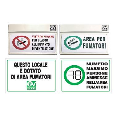 KIT CATELLI DIVIETI DI FUMO - VORTICE 13036 product photo Photo 01 3XL