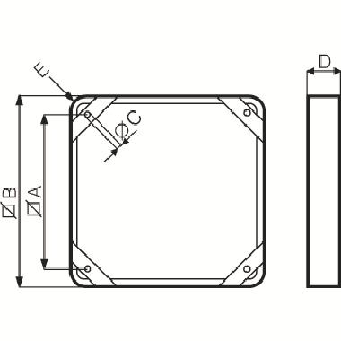 VOR 0000052251 - Distanziatore per installazione a pannello  DPU 300 - VORTICE 52251 product photo Photo 02 3XL