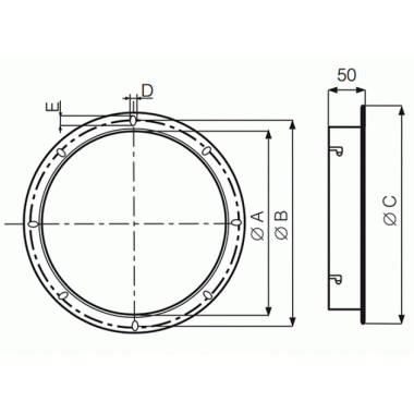MPC FL 350 FLANGIA - VORTICE 22525 product photo Photo 02 3XL