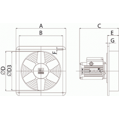 ASPIRATORE ELICOIDALI E 252 M - VORTICE 40203 product photo Photo 04 3XL