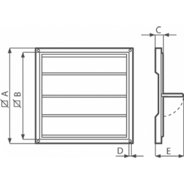 PERSIANA GRAVITA' PGR 450/500 - VORTICE 50550 product photo Photo 02 3XL