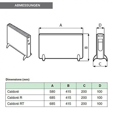 TERMOCONVETTORE TRASFERIBILE E DA INSTALLAZIONE CALDORE - VORTICE 70201 product photo Photo 04 3XL