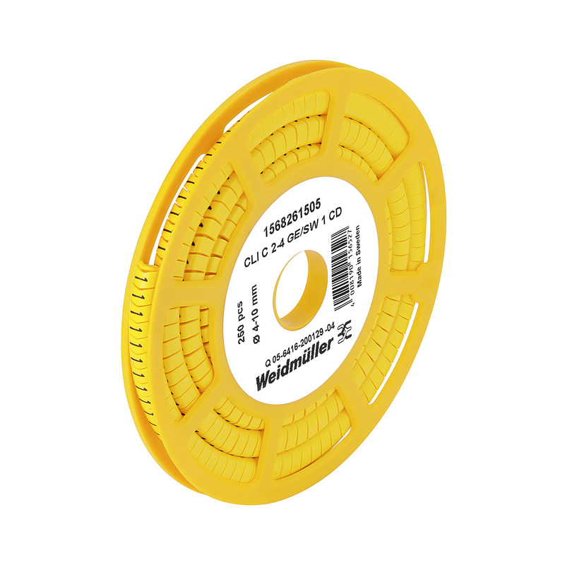 CLI C 2-4 GIALLO/NERO 2 CD - WEIDMULLER 1568261508 - WEIDMULLER 1568261508 product photo