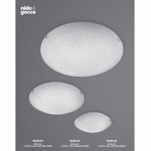 PLAFONIERA LED 12W 4000K LUCE NATURALE, DIAMETRO 30CM. VETRO IN LASTRA GRANIGLIATO,CURVATO E SERIGRAFATO NIDO D'APE product photo