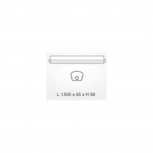 PLAFONIERA STAGNA LED IP65 1500MM 48W LUCE NATURALE TIPO 6287 product photo