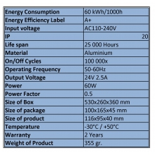 AC ALIM. 24V 060W R M product photo