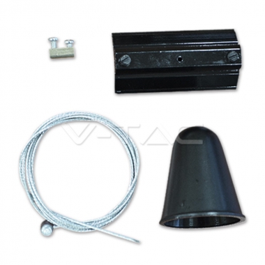 KIT SOSPENSIONE PER BINARIO 1M/4 FILI NERO product photo Photo 01 3XL