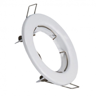 FARO INCASSO SOFFITTO CORNICE BIANCO TONDO FISSO FORO 74MM CON GU10 /G5.3 product photo Photo 02 3XL