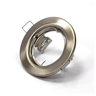 FARO INCASSO SOFFITTO CORNICE SATINATO TONDO FISSO FORO 74MM CON  GU10 /G5.3 product photo Photo 02 3XL